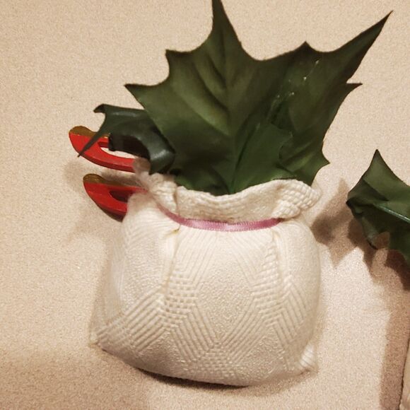 Christmas sack ornament pair vintage - Picture 4 of 7